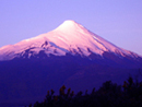 The Osorno Volcano at sunset